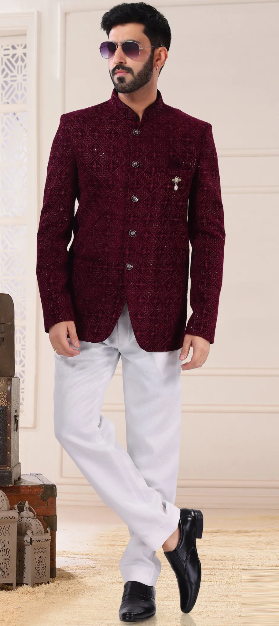 Indian Wedding Saree — Latest Jodhpuri Suit Fashion Trends for Festive...