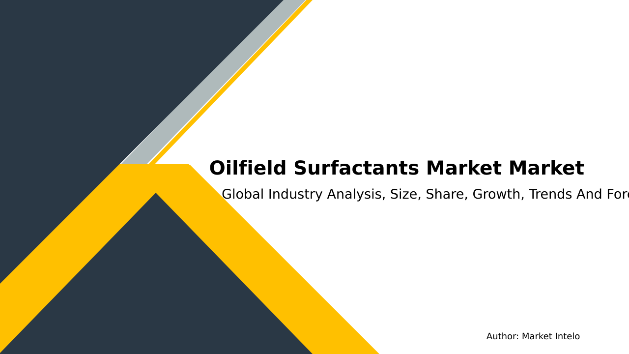 Oilfield Surfactants Market Research Report 2033